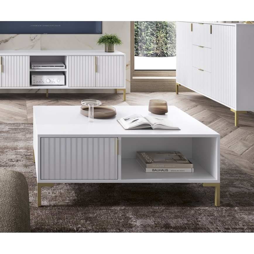 Konferenčný stolík FLOP biely