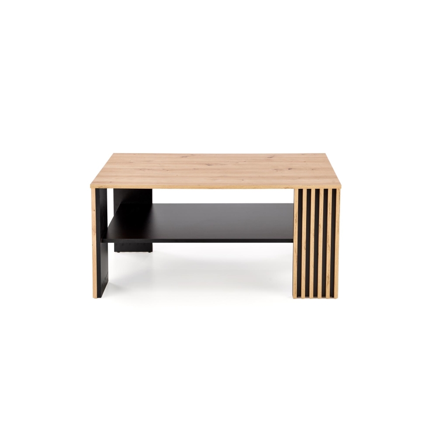 Konferenčný stolík FORMA 110x65 cm hnedý/čierny