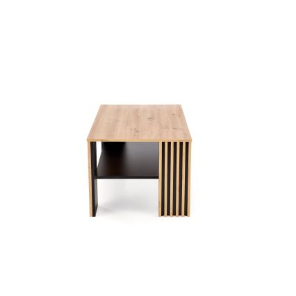 Konferenčný stolík FORMA 110x65 cm hnedý/čierny