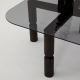 Konferenčný stolík KEI 40x80 cm hnedá/čierna