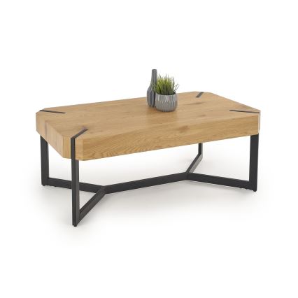 Konferenčný stolík LAVIDA 43x110 cm zlatý dub/čierna