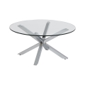 Konferenčný stolík LUCA 82 cm číry/strieborný
