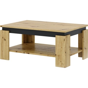 Konferenčný stolík LUNO dub artisan/čierna