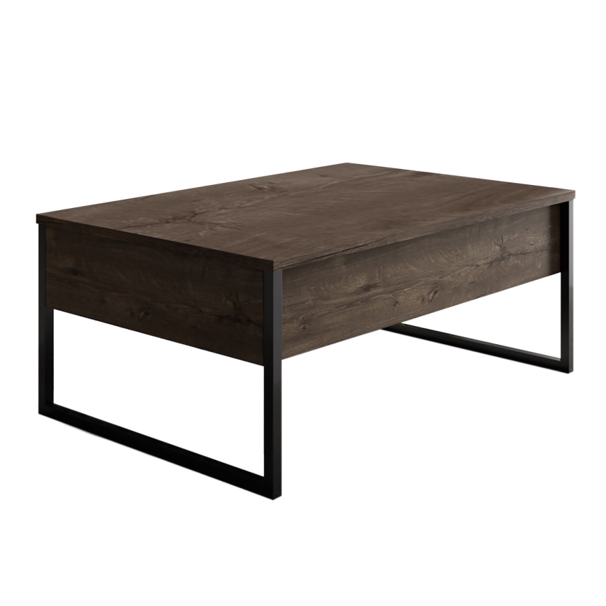 Konferenčný stolík LUXE 40x90 cm orech/čierna