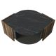 Konferenčný stolík MARBEL 40x75 cm hnedá/čierna