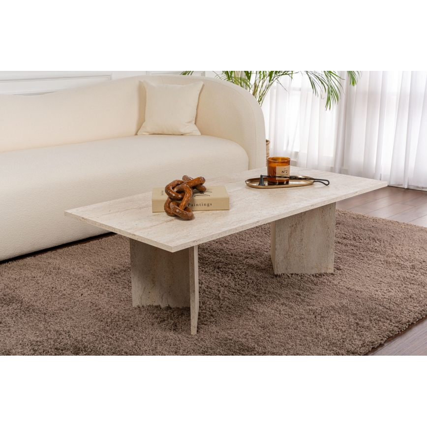 Konferenčný stolík NEL 119x60 cm travertín
