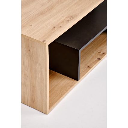 Konferenčný stolík NOTE 90x51 cm čierna/dub artisan