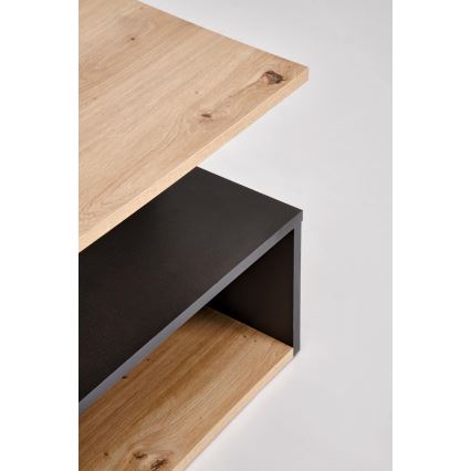 Konferenčný stolík NOTE 90x51 cm čierna/dub artisan