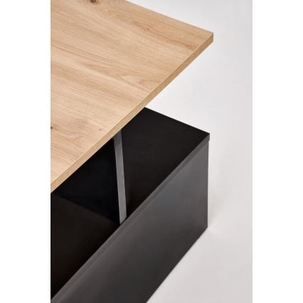Konferenčný stolík NOTE 90x51 cm čierna/dub artisan