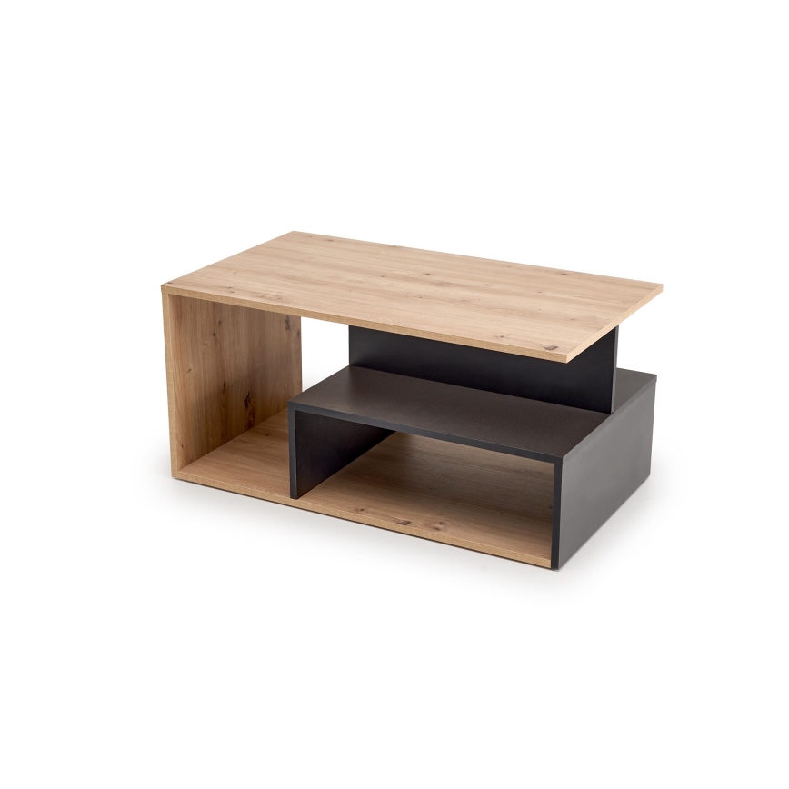 Konferenčný stolík NOTE 90x51 cm čierna/dub artisan