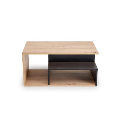 Konferenčný stolík NOTE 90x51 cm čierna/dub artisan