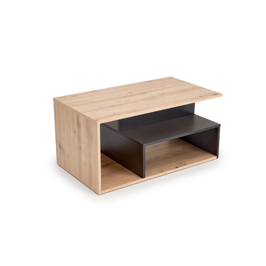 Konferenčný stolík NOTE 90x51 cm čierna/dub artisan