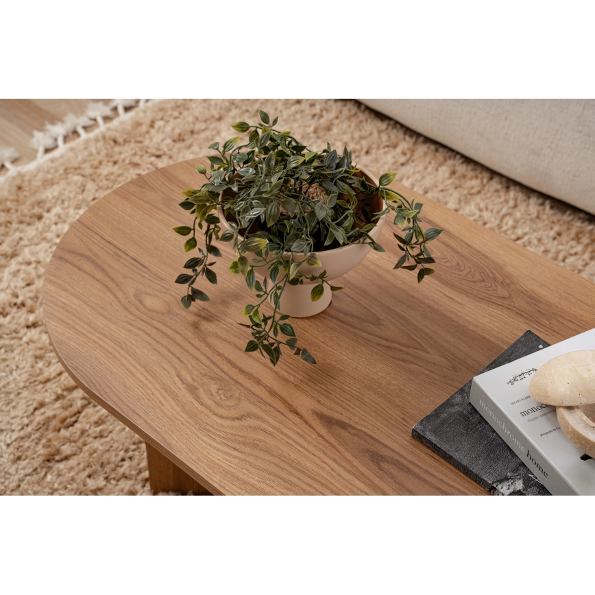 Konferenčný stolík OVAL 60x120 cm hnedá