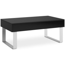 Konferenčný stolík PAVO 45x110 cm lesklá čierna
