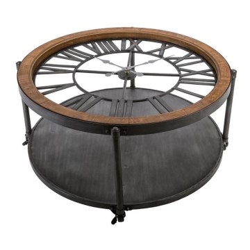 Konferenčný stolík s hodinami CHRONO 89,5x47 cm 1xAA