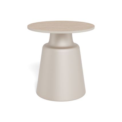 Konferenčný stolík SANTORINI pr. 45 cm béžová/šedá/keramika