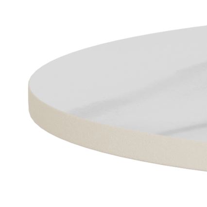 Konferenčný stolík SANTORINI pr. 45 cm biela/čierna/keramika