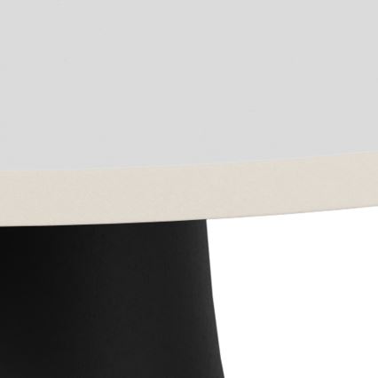 Konferenčný stolík SANTORINI pr. 45 cm biela/čierna/keramika