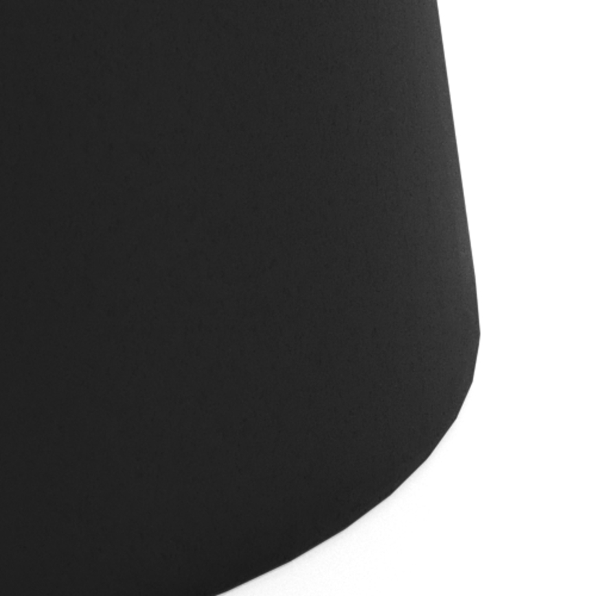Konferenčný stolík SANTORINI pr. 45 cm travertín/čierna/keramika