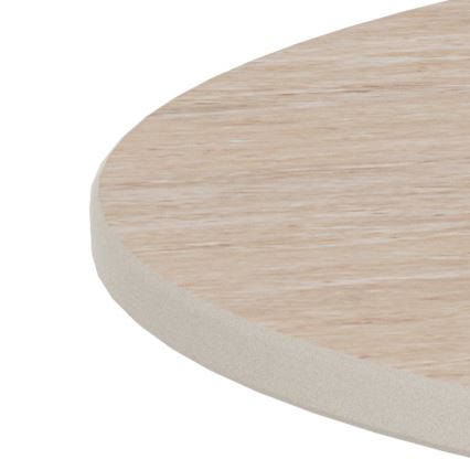 Konferenčný stolík SANTORINI priemer 70 cm béžová/šedá/keramika