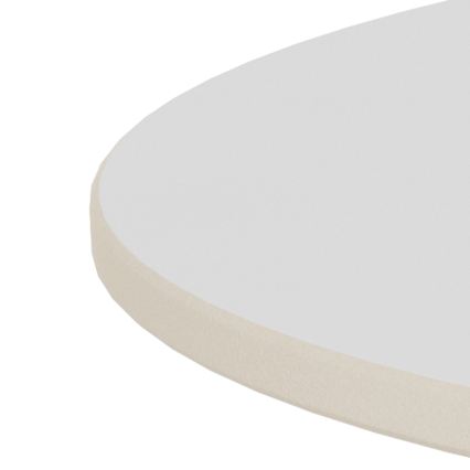 Konferenčný stolík SANTORINI priemer 70 cm biely/čierny/keramika