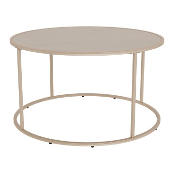 Konferenčný stolík SARON, priemer 80 cm, sivý