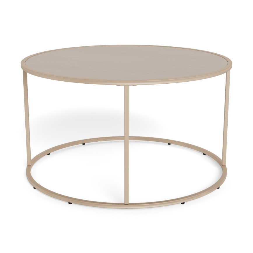 Konferenčný stolík SARON, priemer 80 cm, sivý