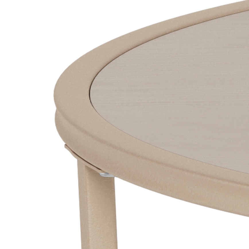 Konferenčný stolík SARON, priemer 80 cm, sivý