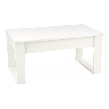 Konferenčný stolík so zásuvkami NEA 52x110 cm biela