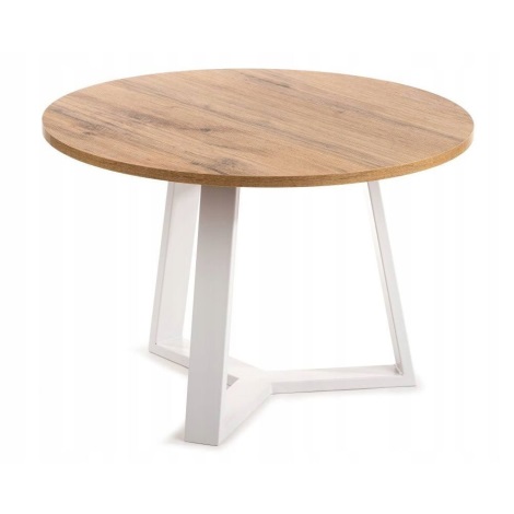 Konferenčný stolík TRILEG 48x70 cm biela/hnedá