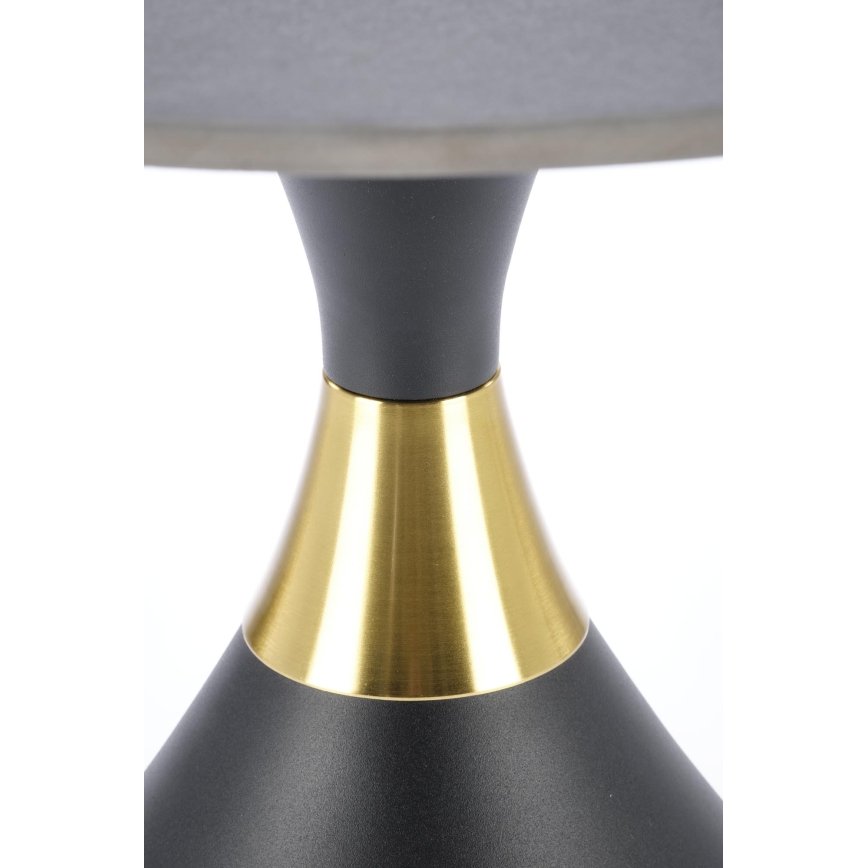 Konferenčný stolík VERO pr. 50 cm čierna/zlatá