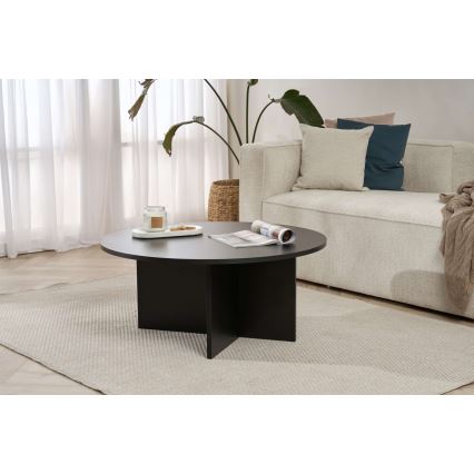 Konferenčný stolík VERUM pr. 90 cm čierny