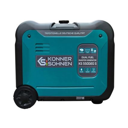 Könner & Söhnen 13046 - Plynová a benzínová invertorová elektrocentrála KS 5500iEG S 5500W