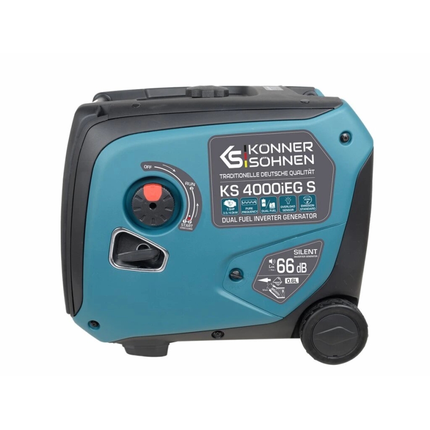 Könner & Söhnen 5106 - Plynová a benzínová invertorová elektrocentrála KS 4000iEG S 4000W