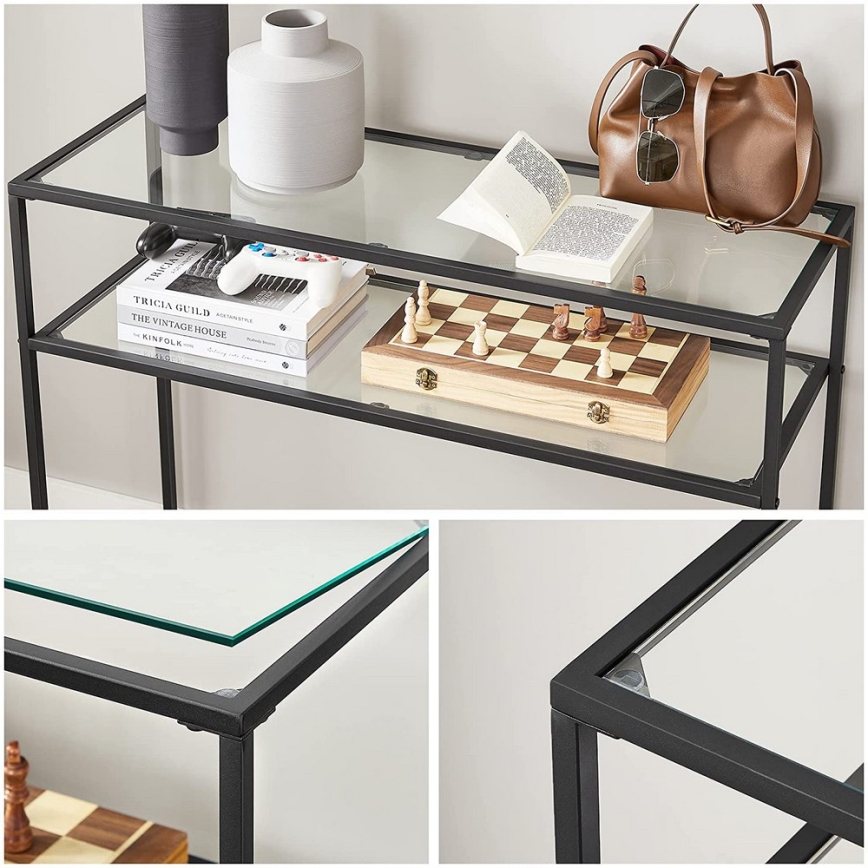 Konzolový stolík CIREL čierny