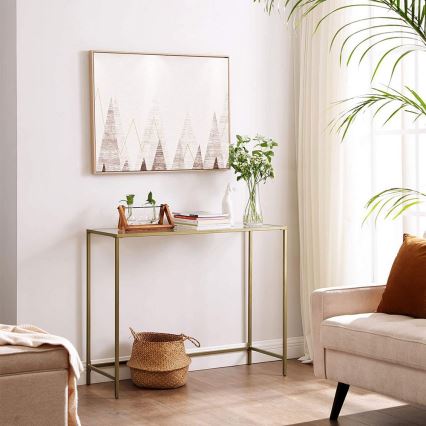 Konzolový stolík CIREL zlatý
