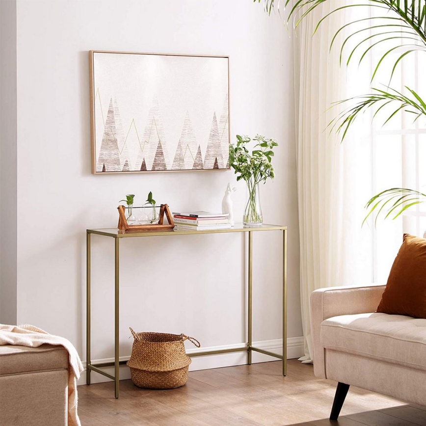 Konzolový stolík CIREL zlatý