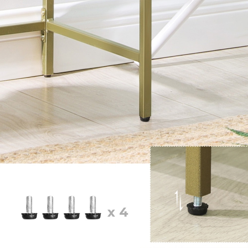 Konzolový stolík CIREL zlatý