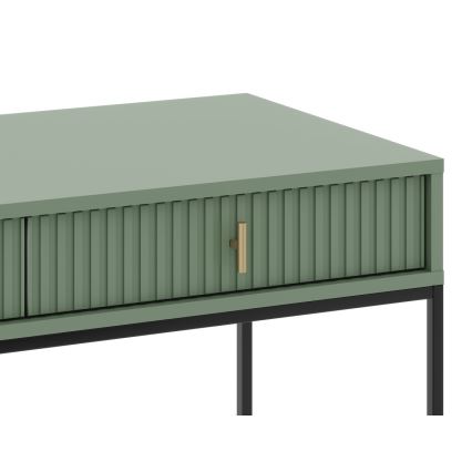 Konzolový stolík SUE zelená/čierna