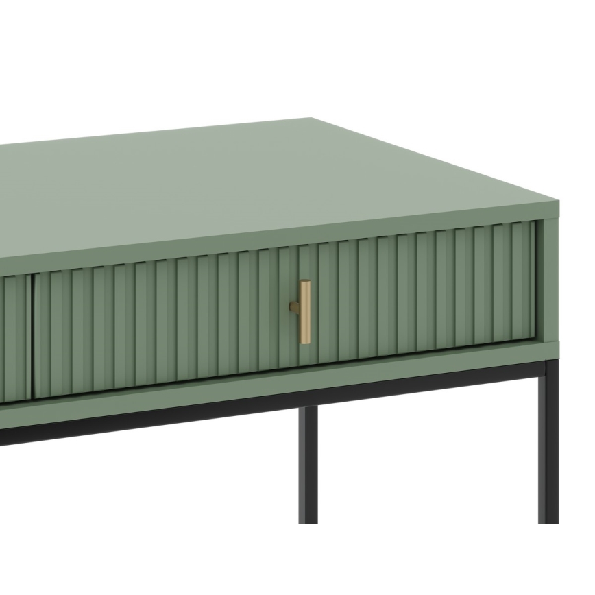 Konzolový stolík SUE zelená/čierna