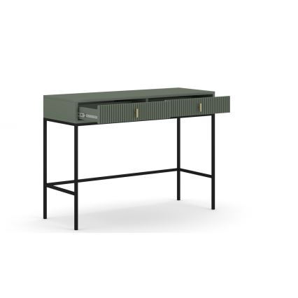 Konzolový stolík SUE zelená/čierna