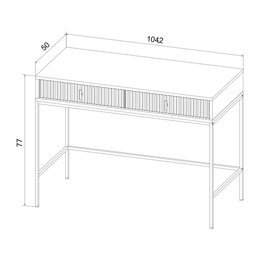 Konzolový stolík SUE zelená/čierna