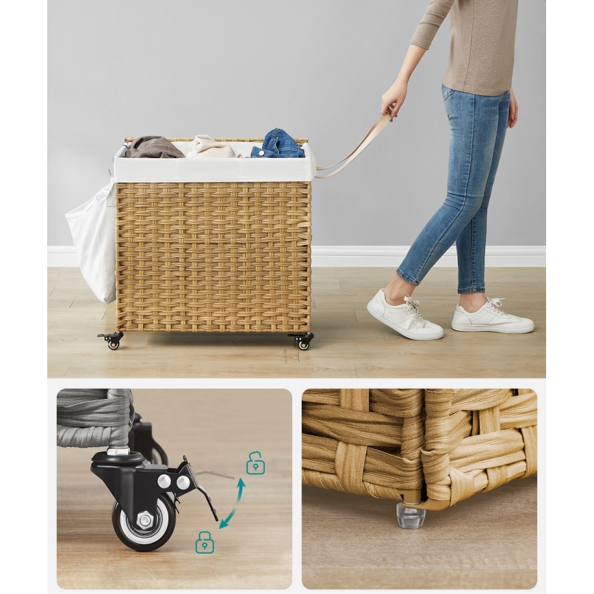 Kôš na bielizeň FLYN z ratanu