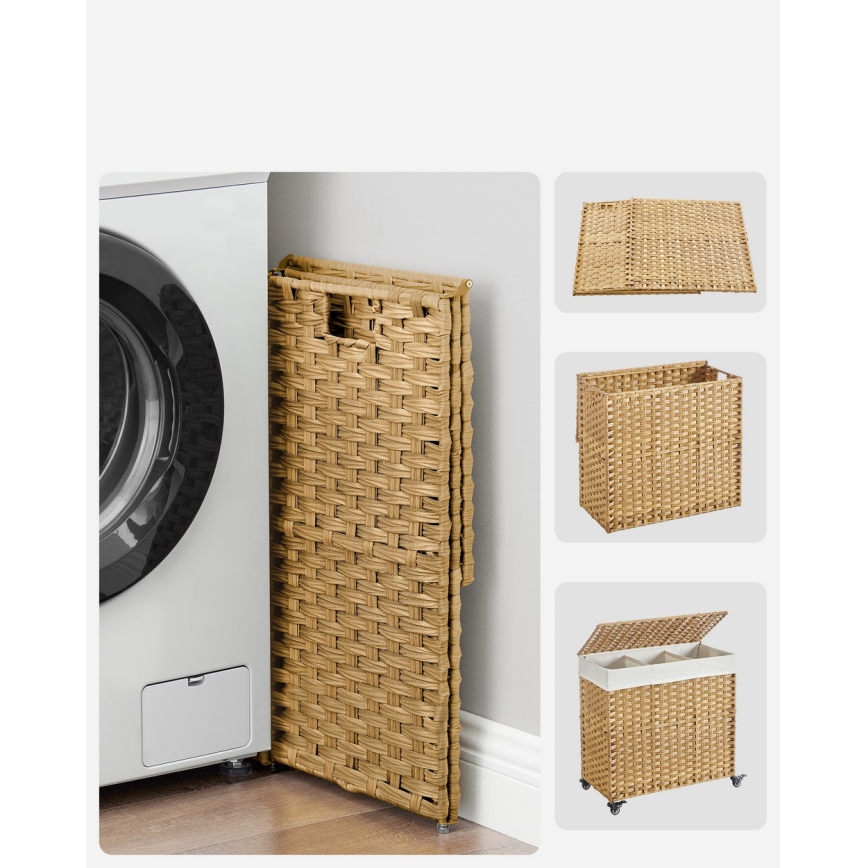 Kôš na bielizeň FLYN z ratanu