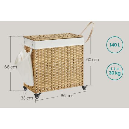 Kôš na bielizeň FLYN z ratanu