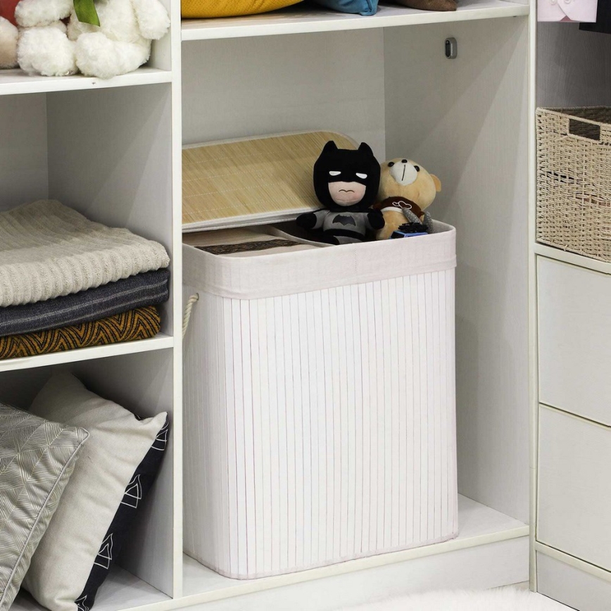 Kôš na bielizeň GUS biely