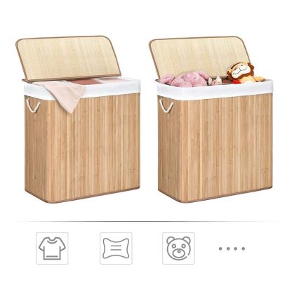 Kôš na bielizeň GUS, hnedý