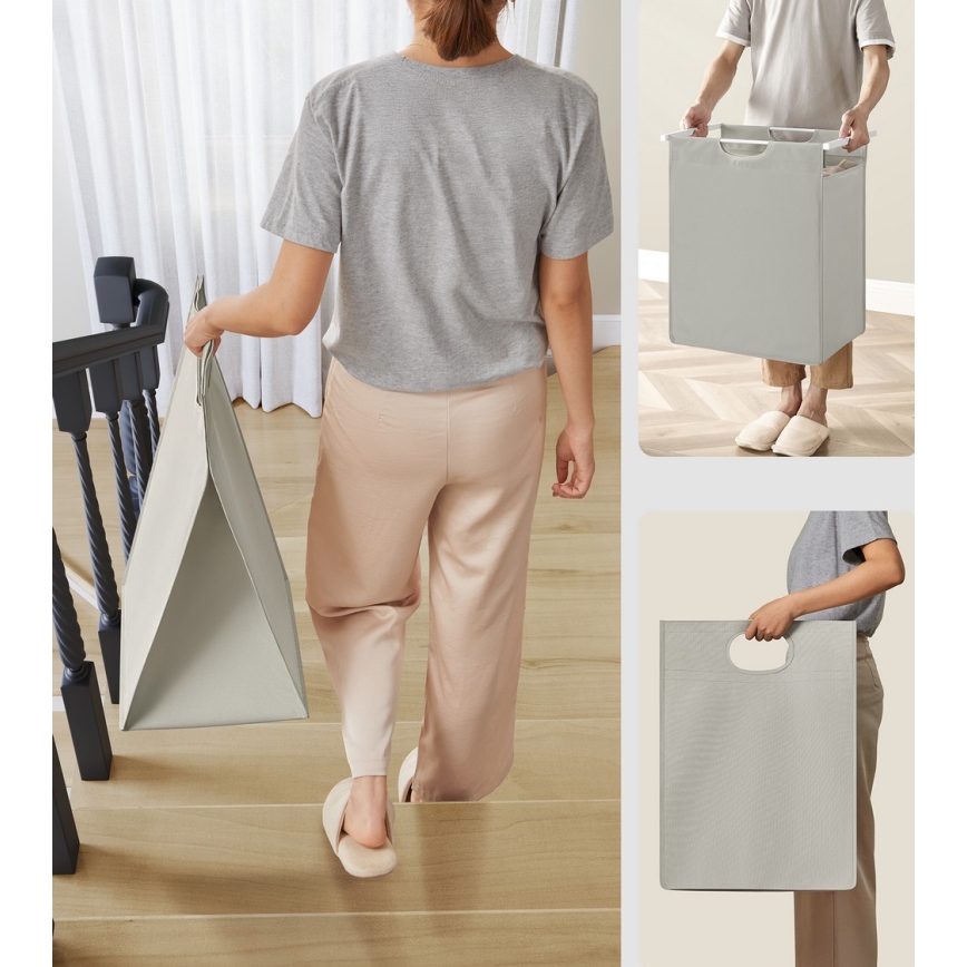 Koš na bielizeň REX biela