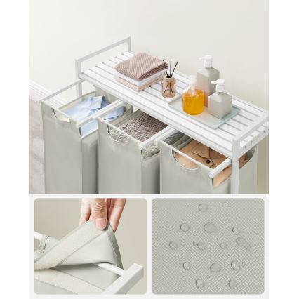 Kôš na bielizeň REX biely