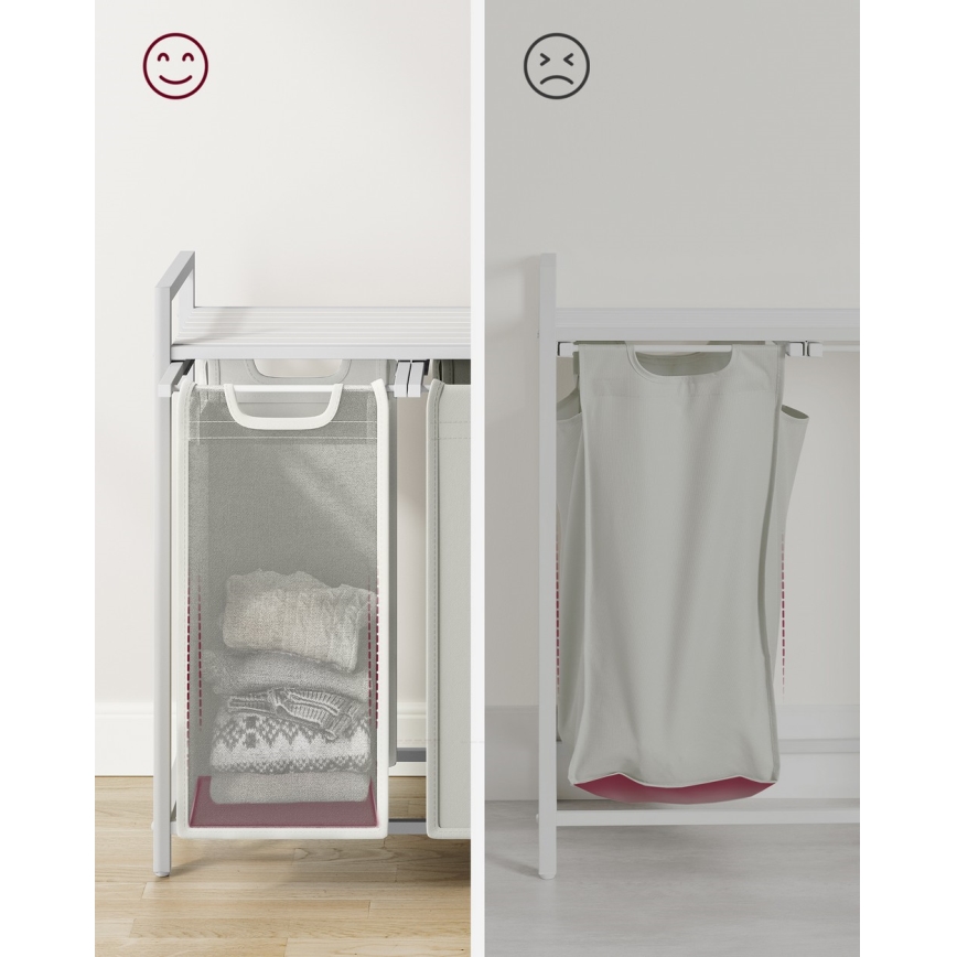 Kôš na bielizeň REX biely